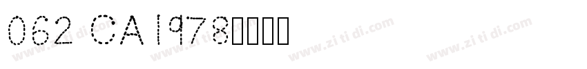 062 CA1978字体转换